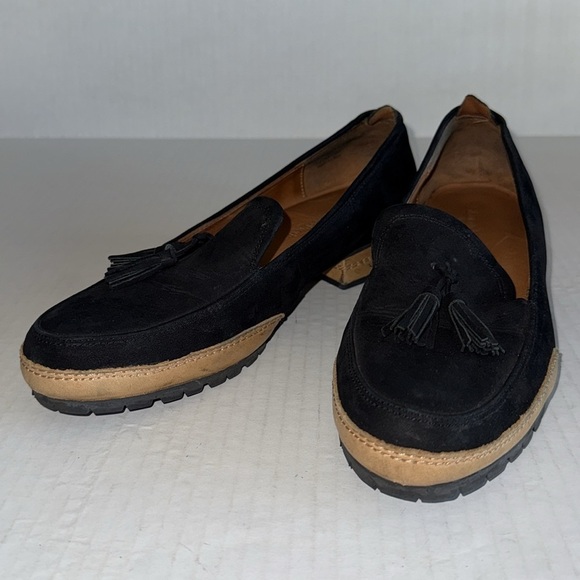 L’Amour Des Pieds Finiey Black Suede Tassel Loafers - Picture 4 of 14
